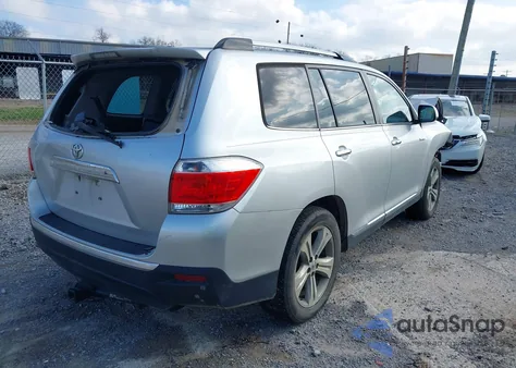 2012 Toyota Highlander Limited V6 z USA, uszkodzony, nr VIN 5TDYK3EH1CS071660